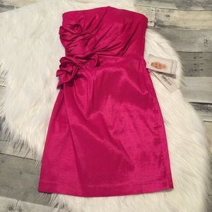 NWT Jessica McClintock Magenta Dress size 1